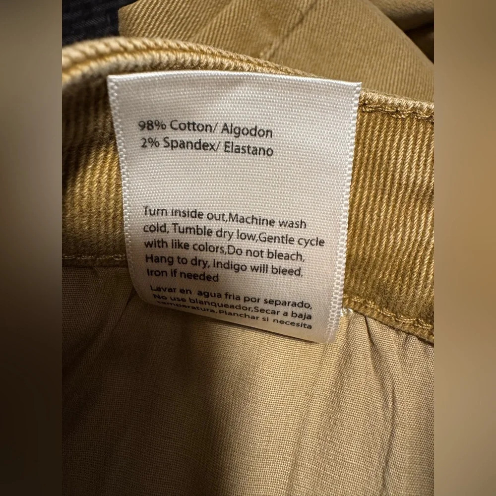 Risen Jeans Brown Cargo Wide Leg Flare Jeans 1XL NWT Stretch Denim - Picture 7 of 7